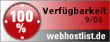 Webhostlist - Verfügbarkeit: 100 %