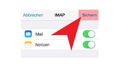 Wie Sie Ihr E-Mail Postfach auf einem iPhone oder iPad einrichten.