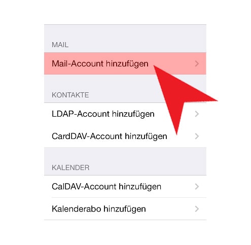 Wie Sie Ihr E-Mail Postfach auf einem iPhone oder iPad einrichten.