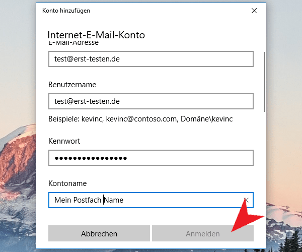 Wie Sie Ihr Imap Postfach mit der Windows 10 App einrichten.
