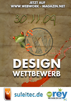 Wordpress design Wettbewerb, PSD