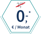 Start - 0€ in den ersten 6 Monaten - danach 2,85€
