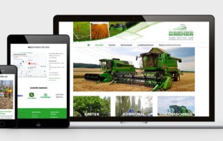 Website erstellen lassen, Shop Einrichtung, Design- Dreher Landtechnik
