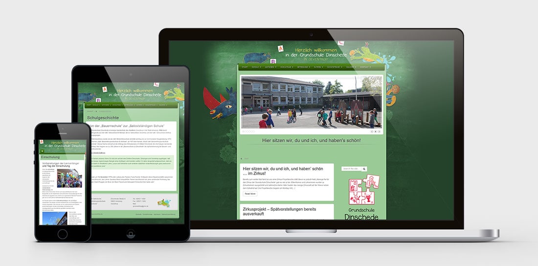 Grundschule Oeventrop Webseite erstellt, Webseiten Wartung
