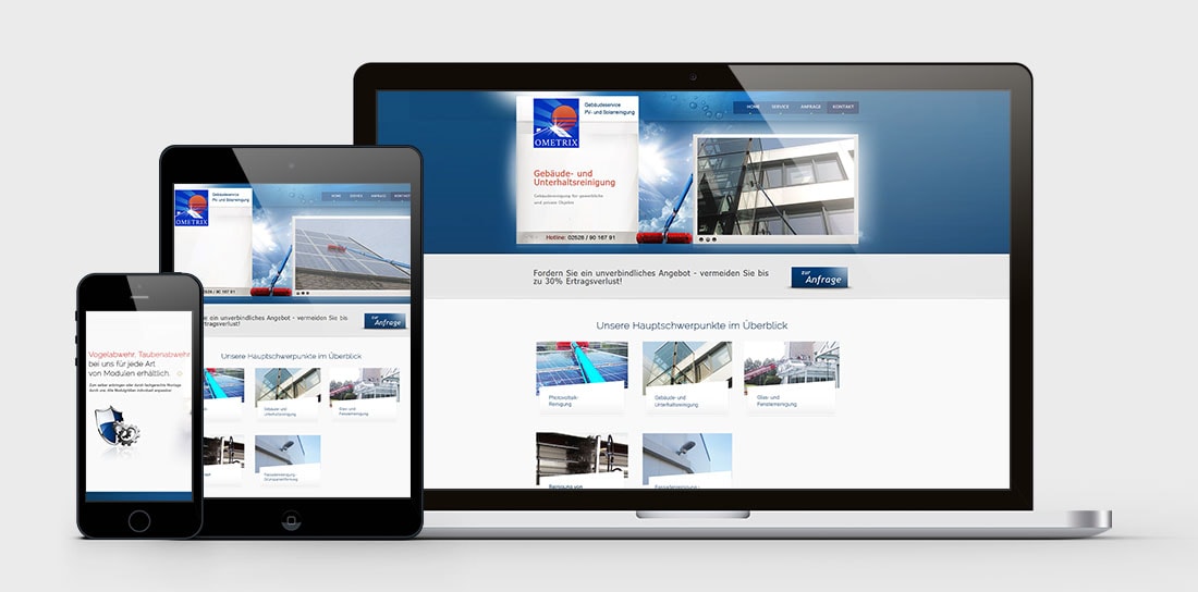 Ometrix Webseiten Gestaltung und Betreuung